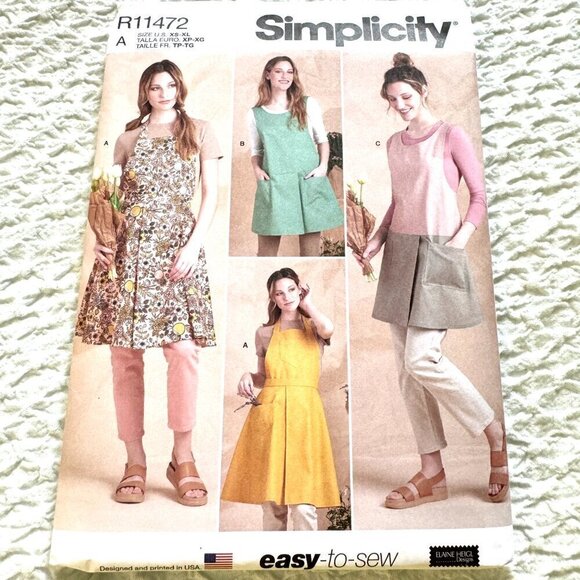 Sewing Patterns Misses Aprons Simplicity R11472 - Picture 1 of 4
